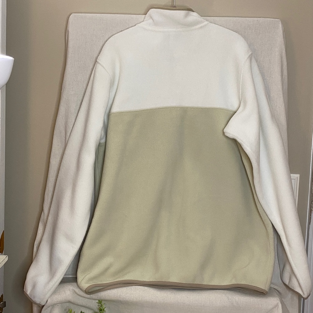 Patagonia Women's Lightweight Synchilla® Snap-T® Pullover, Cream & Tan, Size XL - Picture 3 of 5
